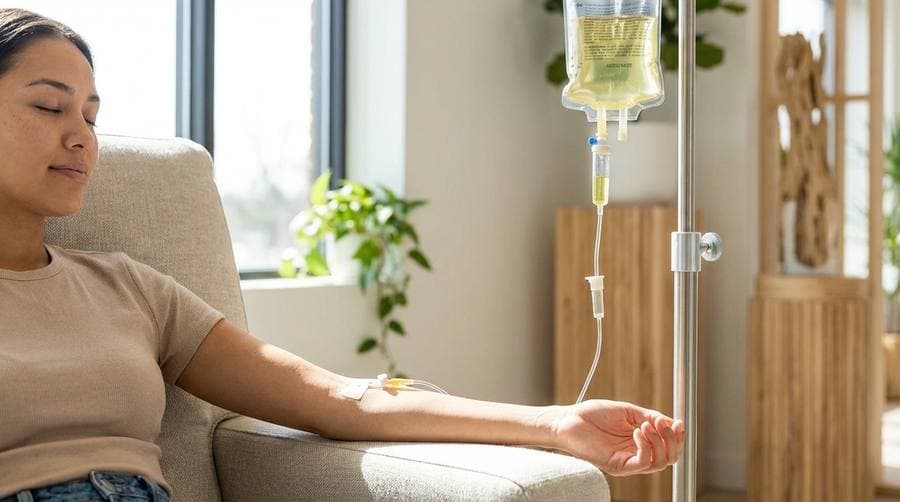 IV drip therapy at Calyx Skin Lab